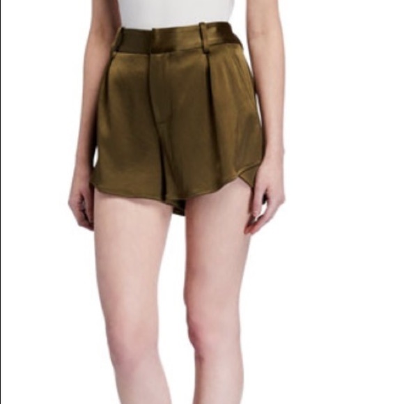 Alice + Olivia Alden High-Waist Butterfly Shorts